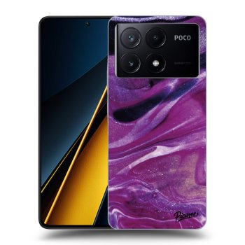 Obal pre Xiaomi Poco X6 Pro - Purple glitter