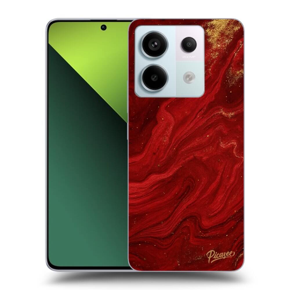 Picasee silikónový čierny obal pre Xiaomi Redmi Note 13 Pro 5G - Red