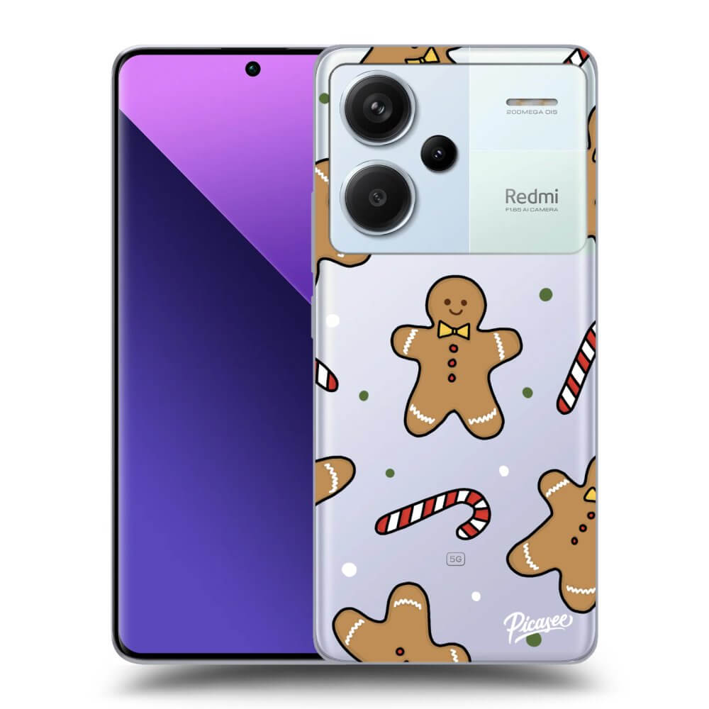 Picasee silikónový prehľadný obal pre Xiaomi Redmi Note 13 Pro+ 5G - Gingerbread