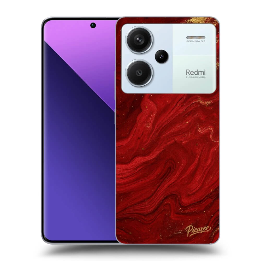 Picasee silikónový čierny obal pre Xiaomi Redmi Note 13 Pro+ 5G - Red