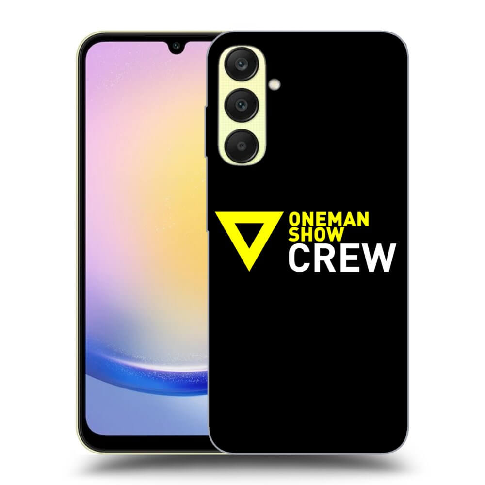 Picasee silikónový čierny obal pre Samsung Galaxy A25 A256B 5G - ONEMANSHOW CREW