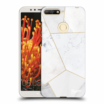 Obal pre Huawei Y6 Prime 2018 - White tile