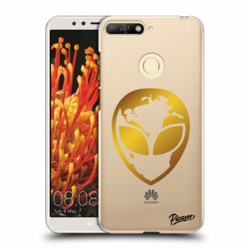 Obal pre Huawei Y6 Prime 2018 - EARTH - Gold Alien 3.0