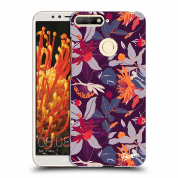 Picasee ULTIMATE CASE pro Huawei Y6 Prime 2018 - Purple Leaf