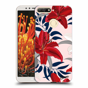 Obal pre Huawei Y6 Prime 2018 - Red Lily