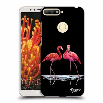 Picasee ULTIMATE CASE pro Huawei Y6 Prime 2018 - Flamingos couple