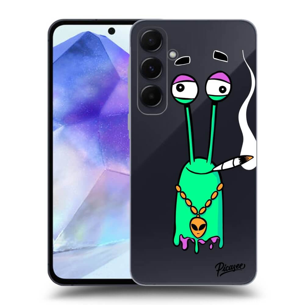 Picasee silikónový prehľadný obal pre Samsung Galaxy A55 5G A556B - Earth - Sám doma