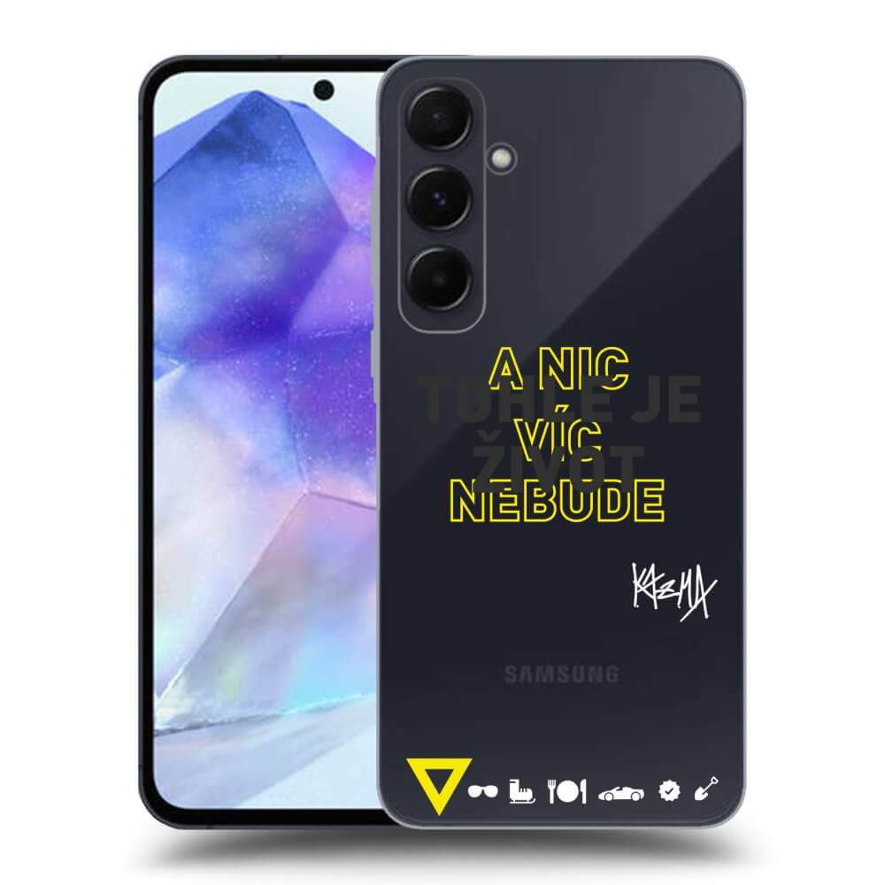 Picasee silikónový prehľadný obal pre Samsung Galaxy A55 5G A556B - Kazma - TOHLE JE ŽIVOT A NIC VÍC NEBUDE