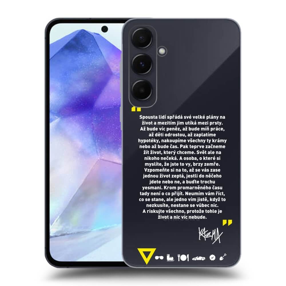 Picasee silikónový prehľadný obal pre Samsung Galaxy A55 5G A556B - Kazma - BUĎTE TROCHU YESMANI