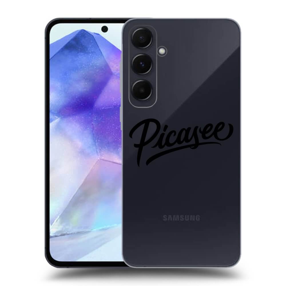Picasee silikónový prehľadný obal pre Samsung Galaxy A55 5G A556B - Picasee - old logo - black