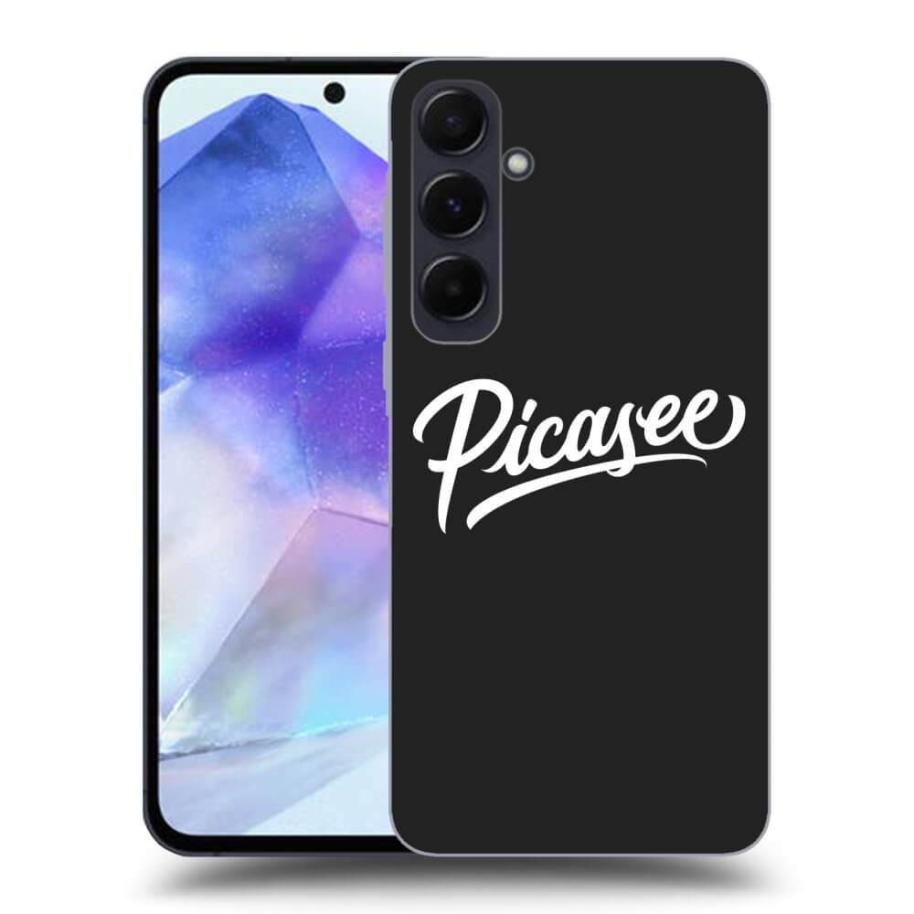 Picasee silikónový čierny obal pre Samsung Galaxy A55 5G A556B - Picasee - old logo - white