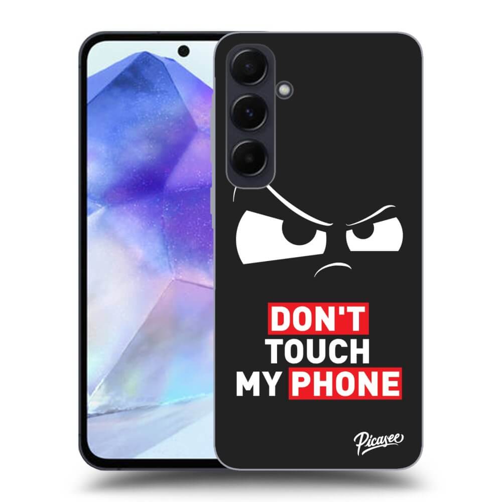 Picasee silikónový čierny obal pre Samsung Galaxy A55 5G A556B - Cloudy Eye - Transparent
