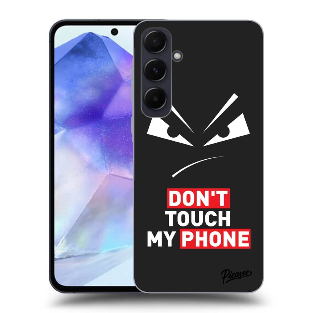 Picasee silikónový čierny obal pre Samsung Galaxy A55 5G A556B - Evil Eye - Transparent