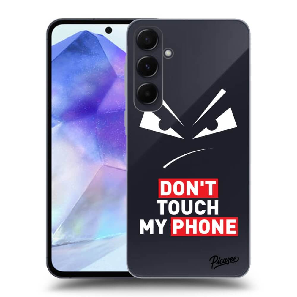 Picasee silikónový prehľadný obal pre Samsung Galaxy A55 5G A556B - Evil Eye - Transparent