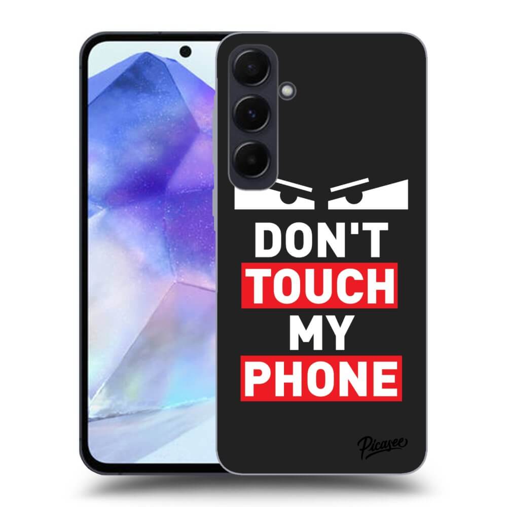 Picasee silikónový čierny obal pre Samsung Galaxy A55 5G A556B - Shadow Eye - Transparent