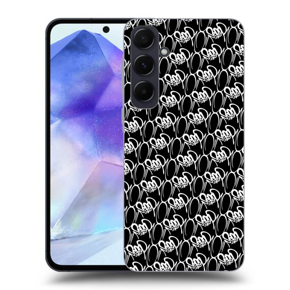 Picasee silikónový čierny obal pre Samsung Galaxy A55 5G A556B - Separ - White On Black 2