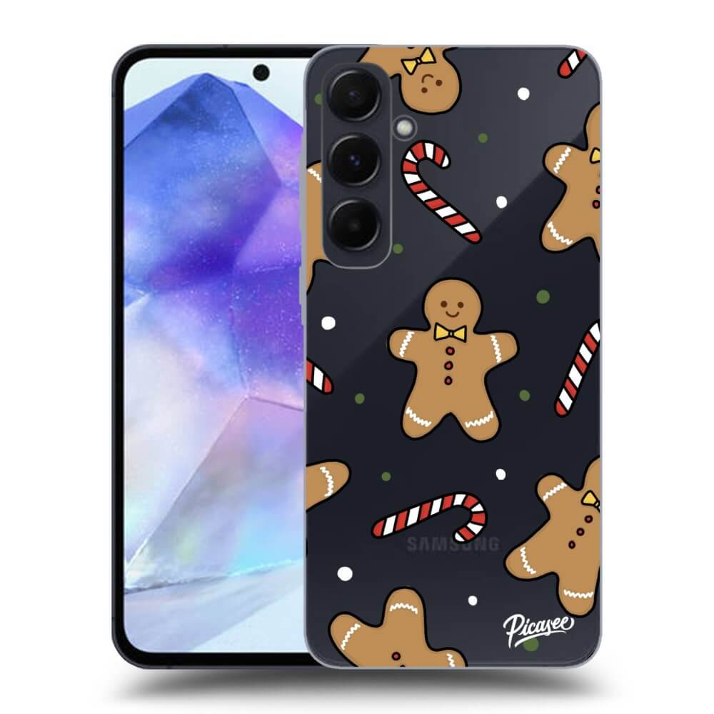 Picasee silikónový prehľadný obal pre Samsung Galaxy A55 5G A556B - Gingerbread