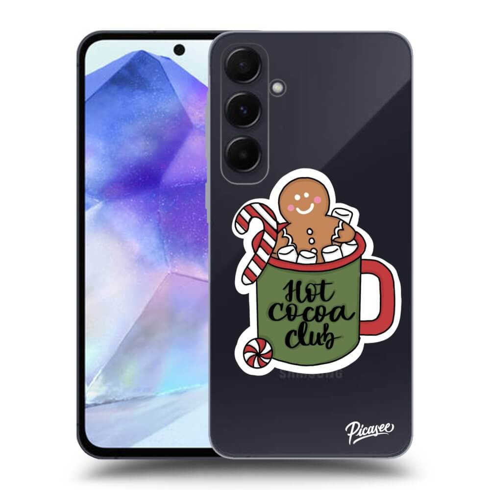 Picasee silikónový prehľadný obal pre Samsung Galaxy A55 5G A556B - Hot Cocoa Club