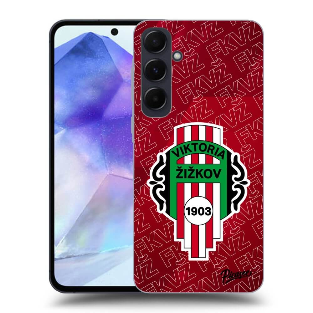 Picasee silikónový prehľadný obal pre Samsung Galaxy A55 5G A556B - FK Viktoria Žižkov B