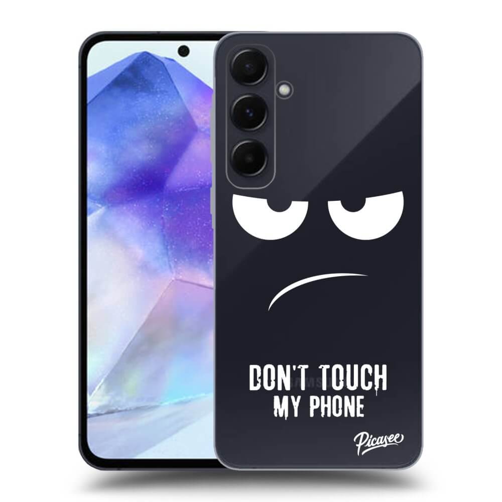 Picasee silikónový prehľadný obal pre Samsung Galaxy A55 5G A556B - Nesiahajte mi na telefón