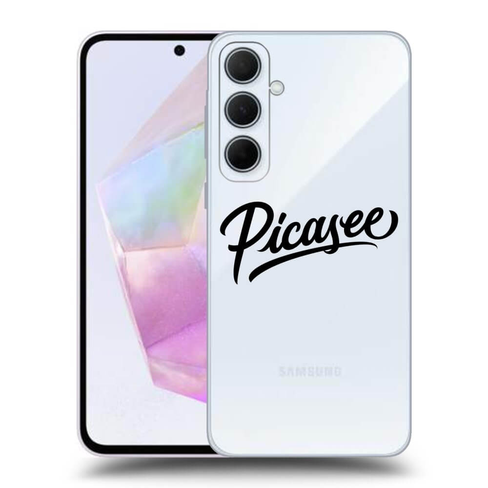 Picasee silikónový prehľadný obal pre Samsung Galaxy A35 5G A356B - Picasee - old logo - black