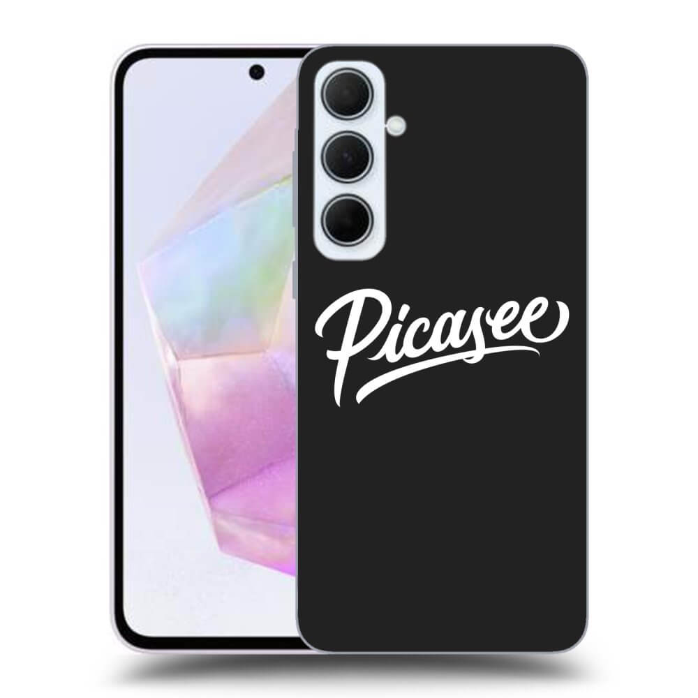 Picasee silikónový čierny obal pre Samsung Galaxy A35 5G A356B - Picasee - old logo - white