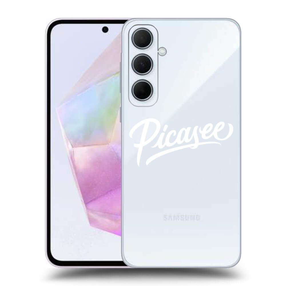 Picasee silikónový prehľadný obal pre Samsung Galaxy A35 5G A356B - Picasee - old logo - white