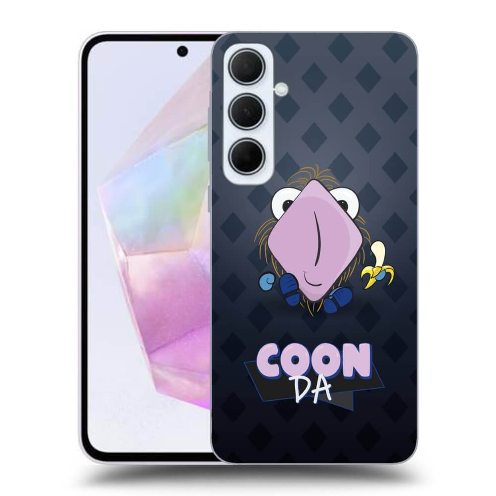 Picasee silikónový prehľadný obal pre Samsung Galaxy A35 5G A356B - COONDA chlupatka - tmavá