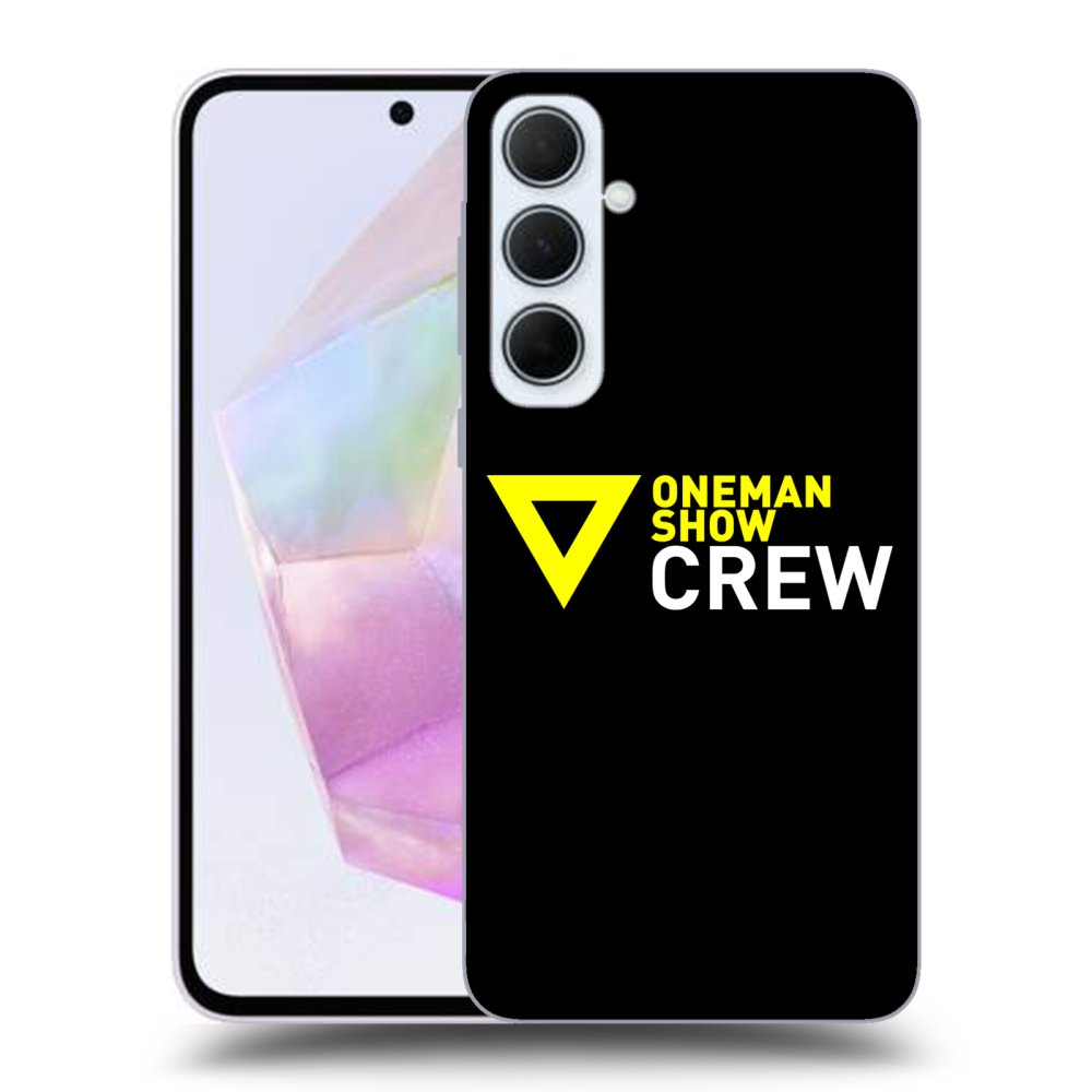 Picasee silikónový čierny obal pre Samsung Galaxy A35 5G A356B - ONEMANSHOW CREW