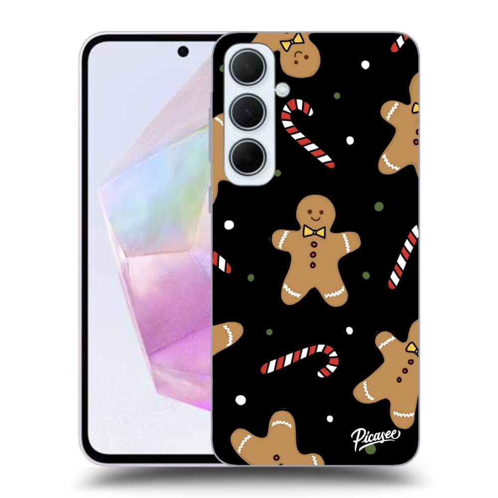 Picasee silikónový čierny obal pre Samsung Galaxy A35 5G A356B - Gingerbread