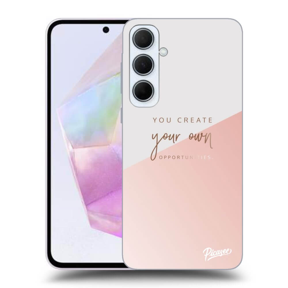Picasee silikónový čierny obal pre Samsung Galaxy A35 5G A356B - Vytvor si svoju vlastnú príležitosť