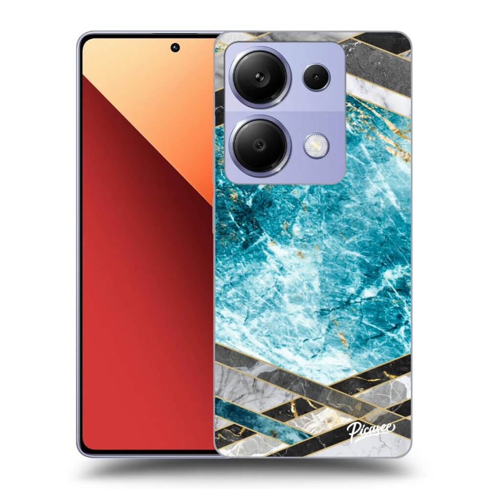 Picasee ULTIMATE CASE pro Xiaomi Redmi Note 13 Pro 4G - Blue geometry