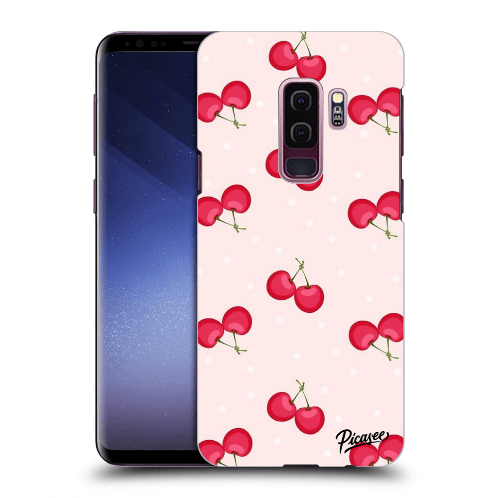 Picasee silikónový čierny obal pre Samsung Galaxy S9 Plus G965F - Cherries