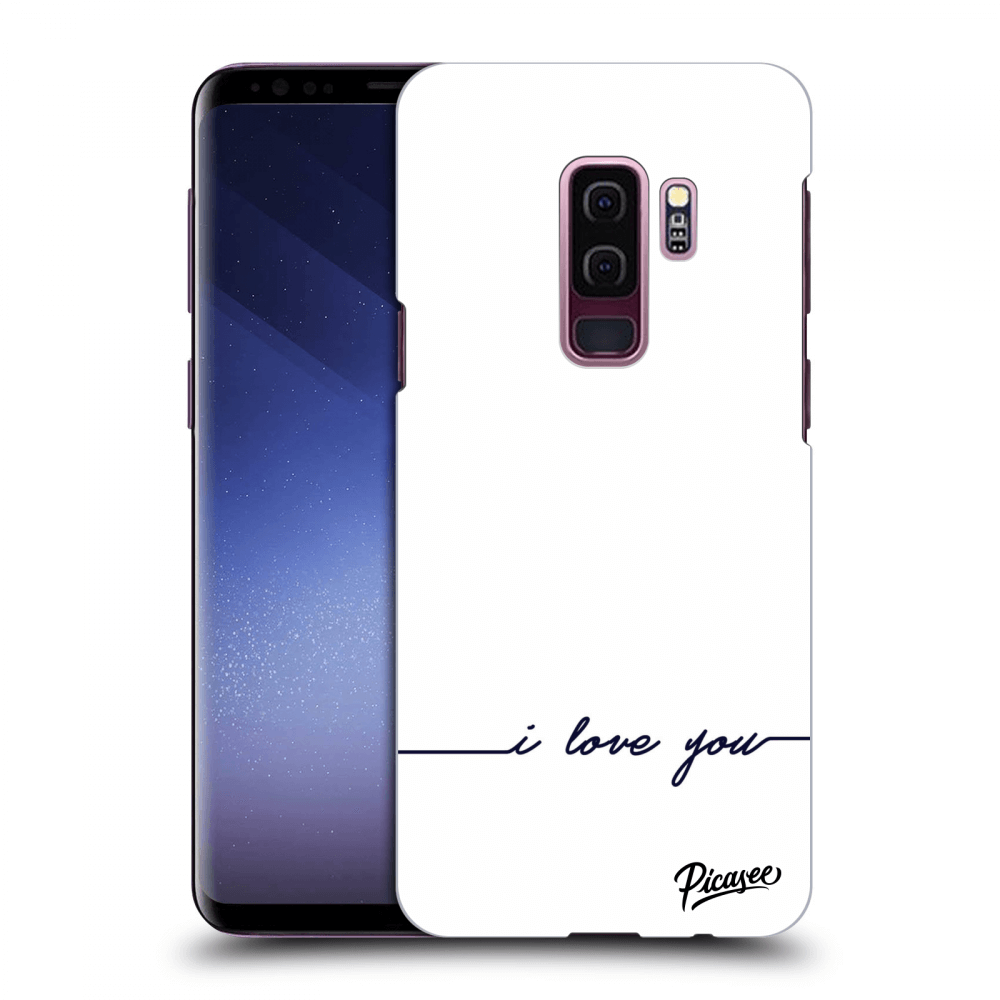 Picasee silikónový čierny obal pre Samsung Galaxy S9 Plus G965F - I love you
