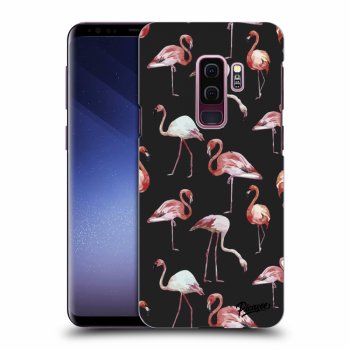 Picasee silikónový čierny obal pre Samsung Galaxy S9 Plus G965F - Flamingos