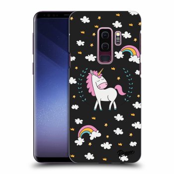 Picasee silikónový čierny obal pre Samsung Galaxy S9 Plus G965F - Unicorn star heaven