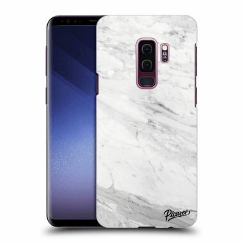 Picasee silikónový čierny obal pre Samsung Galaxy S9 Plus G965F - White marble