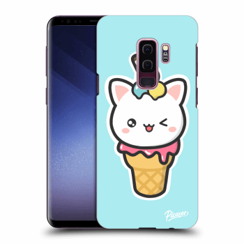 Picasee silikónový čierny obal pre Samsung Galaxy S9 Plus G965F - Ice Cream Cat