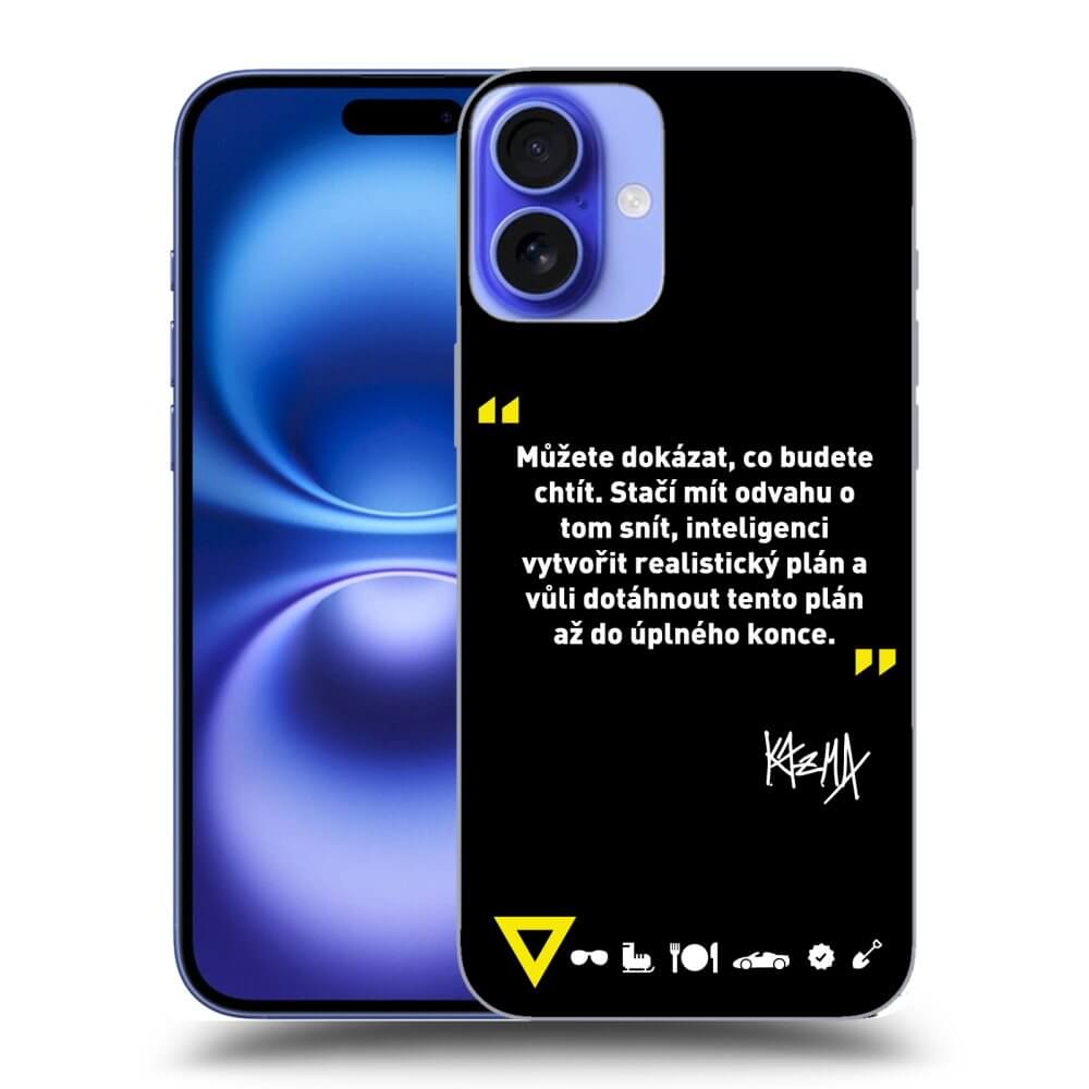 Picasee ULTIMATE CASE MagSafe pro Apple iPhone 16 - Kazma - MŮŽETE DOKÁZAT, CO BUDETE CHTÍT