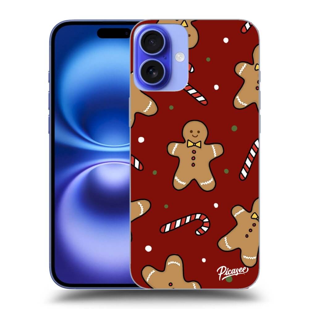 Picasee silikónový prehľadný obal pre Apple iPhone 16 - Gingerbread 2