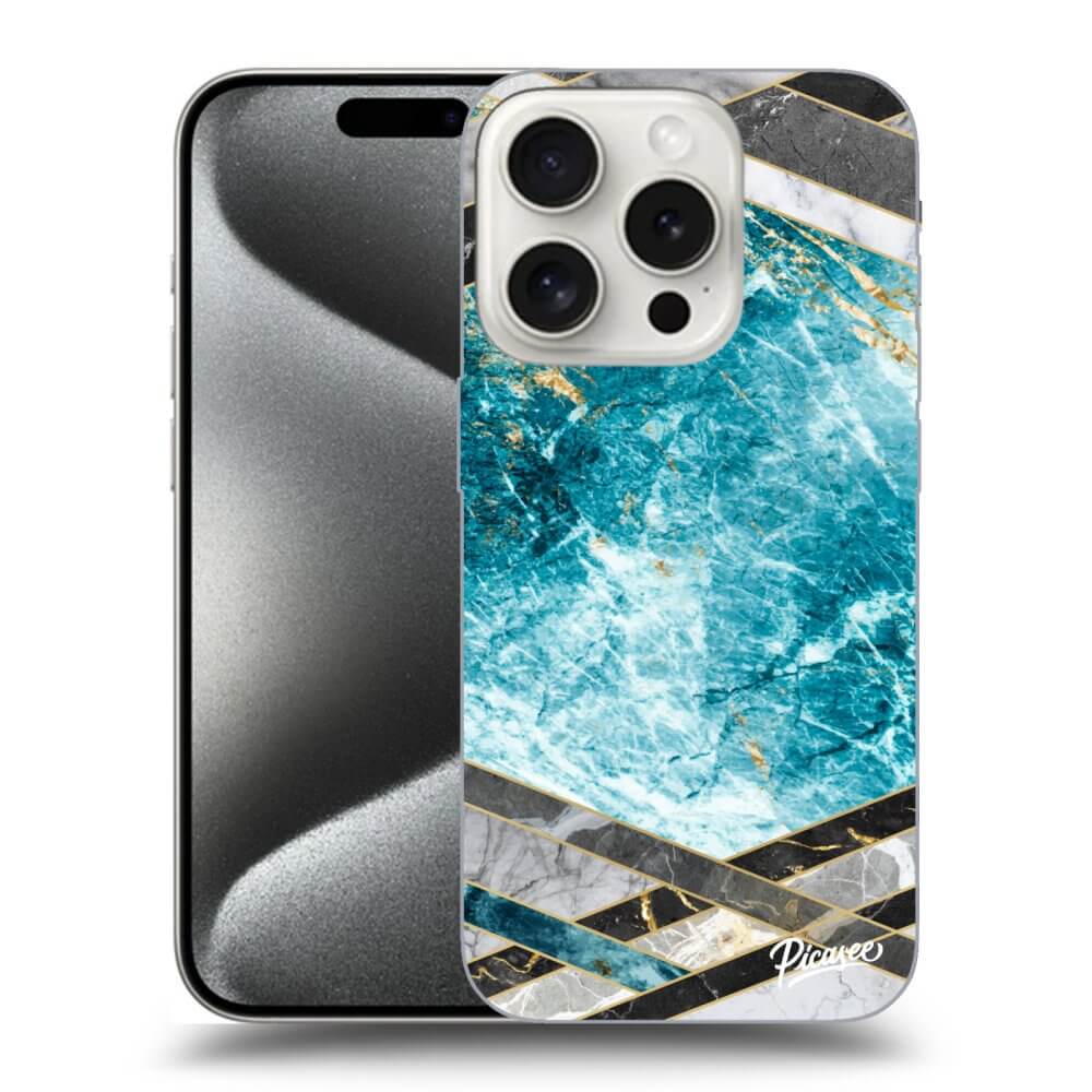 Picasee ULTIMATE CASE pro Apple iPhone 16 Pro - Blue geometry