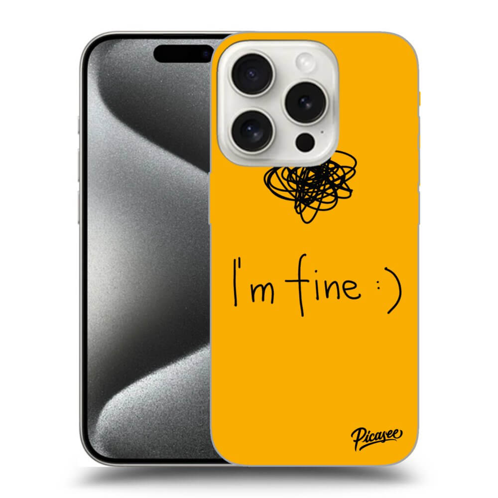 Picasee ULTIMATE CASE pro Apple iPhone 16 Pro - I am fine