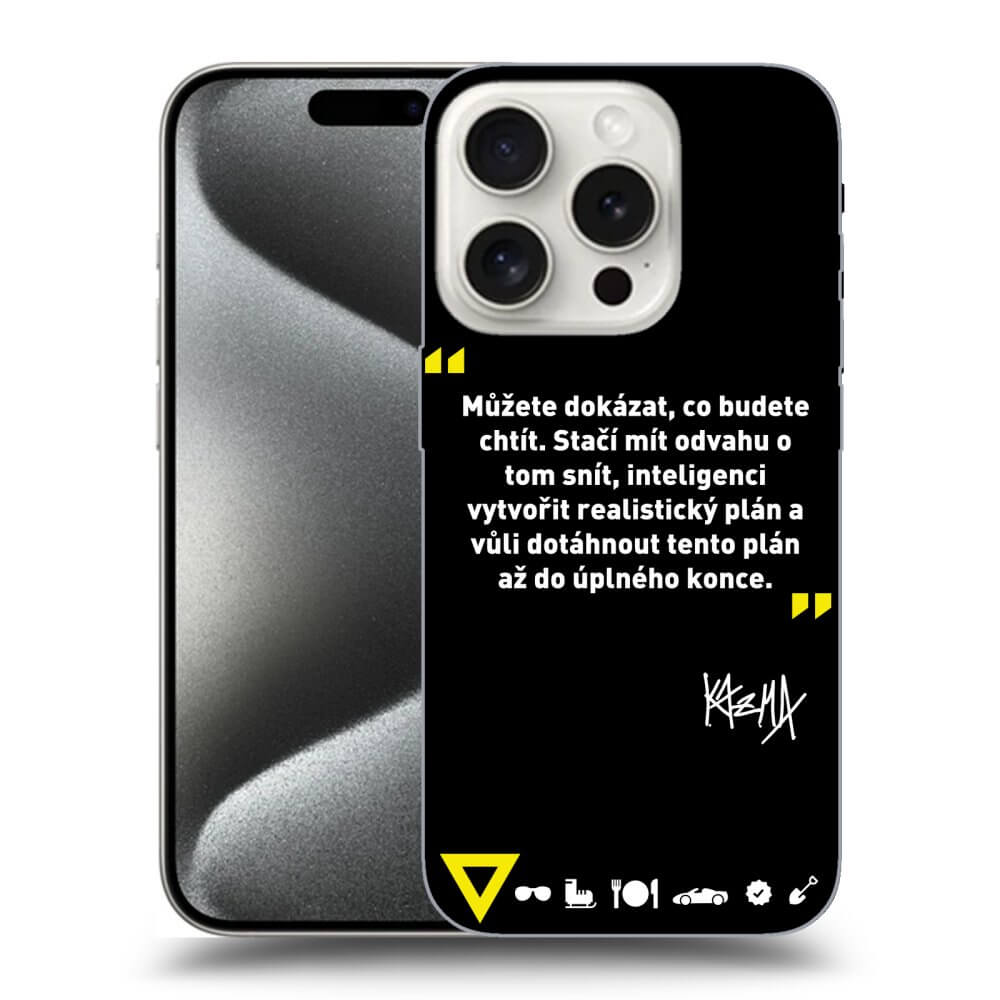 Picasee ULTIMATE CASE MagSafe pro Apple iPhone 16 Pro - Kazma - MŮŽETE DOKÁZAT, CO BUDETE CHTÍT
