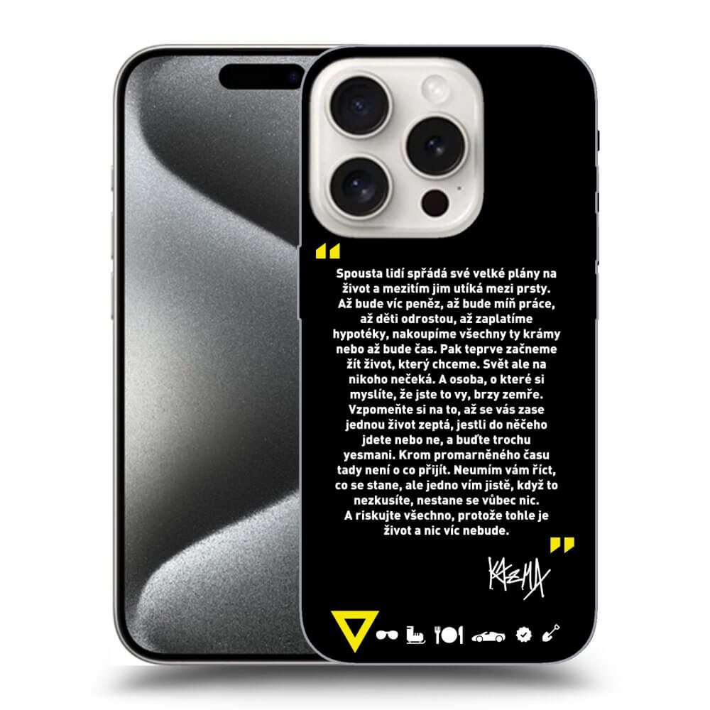 Picasee ULTIMATE CASE MagSafe pro Apple iPhone 16 Pro - Kazma - BUĎTE TROCHU YESMANI