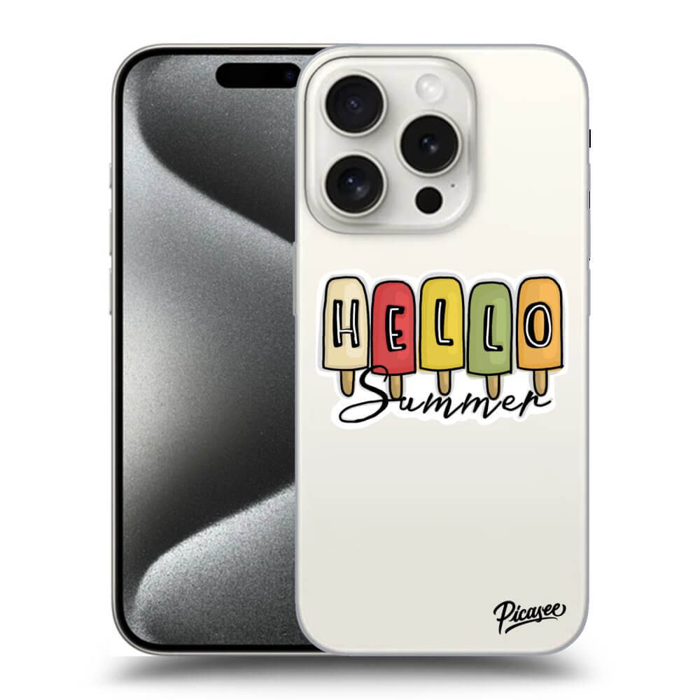 Picasee silikónový prehľadný obal pre Apple iPhone 16 Pro - Ice Cream