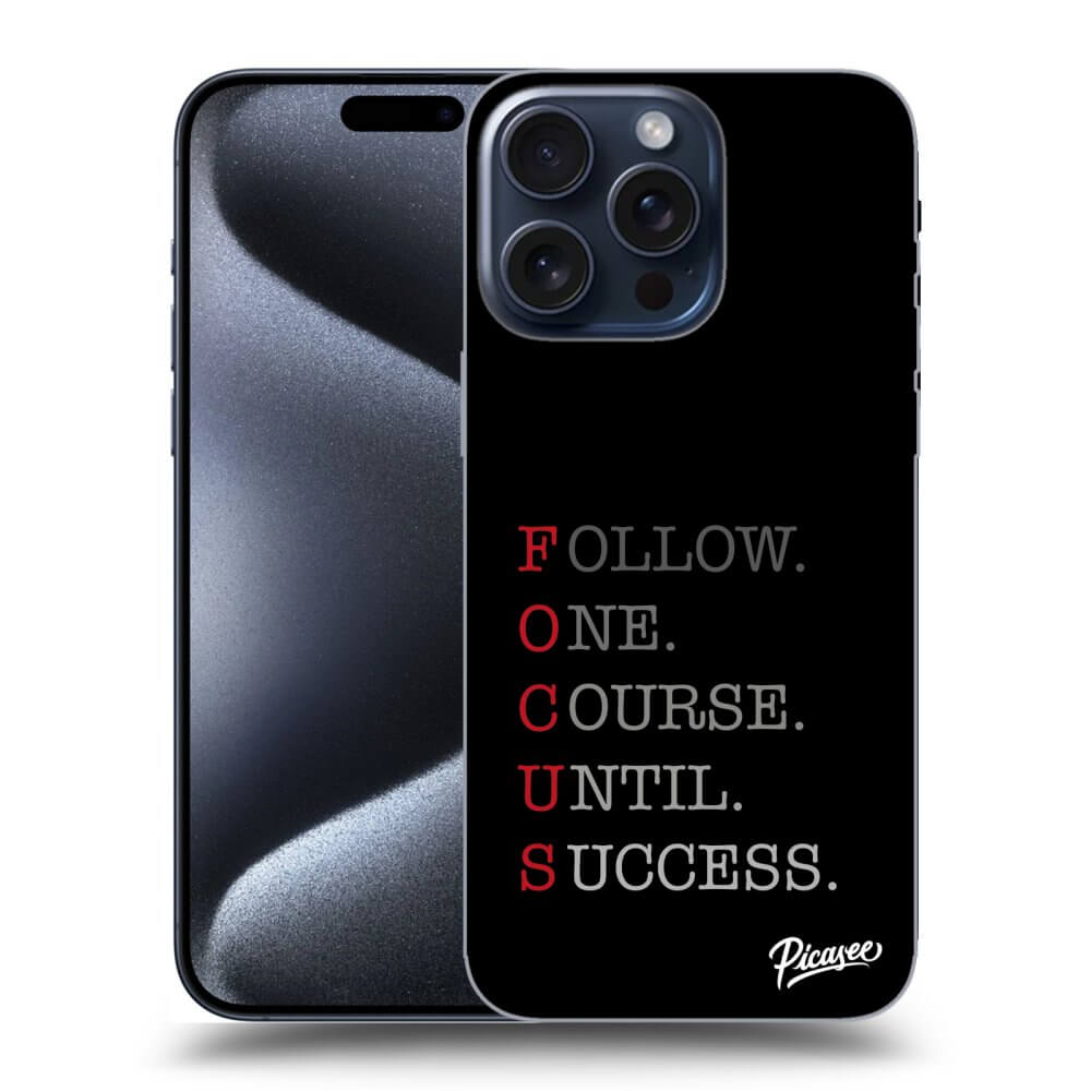 Picasee silikónový prehľadný obal pre Apple iPhone 16 Pro Max - Focus