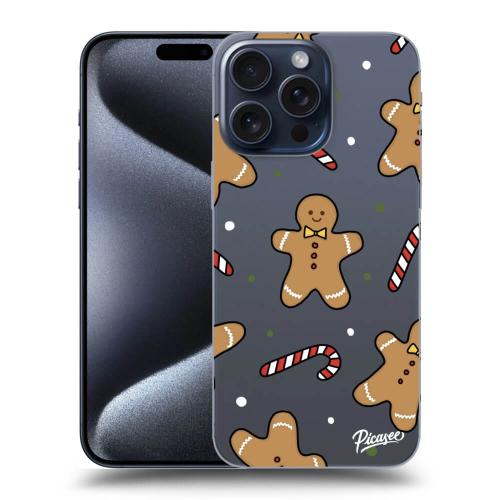 Picasee silikónový prehľadný obal pre Apple iPhone 16 Pro Max - Gingerbread