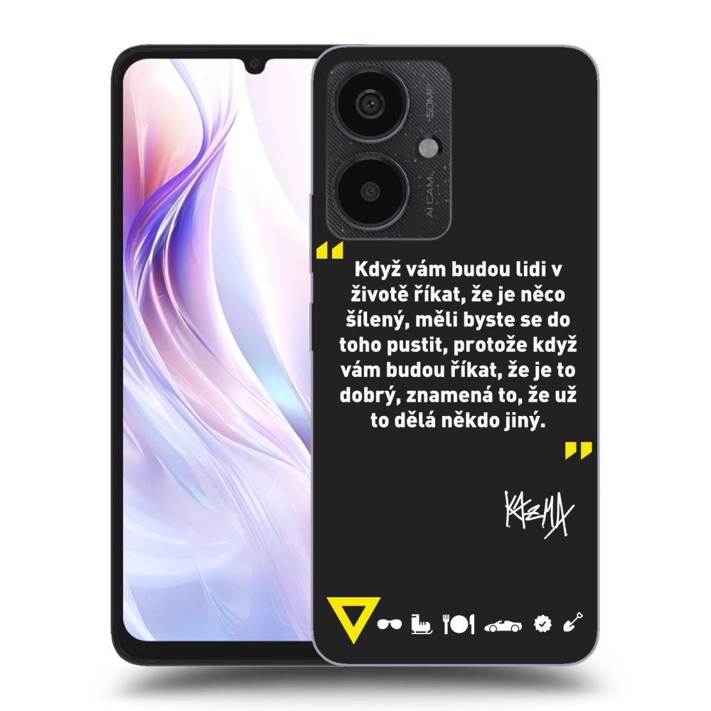Picasee silikónový čierny obal pre Xiaomi Redmi 13C 5G - Kazma - MĚLI BYSTE SE DO TOHO PUSTIT
