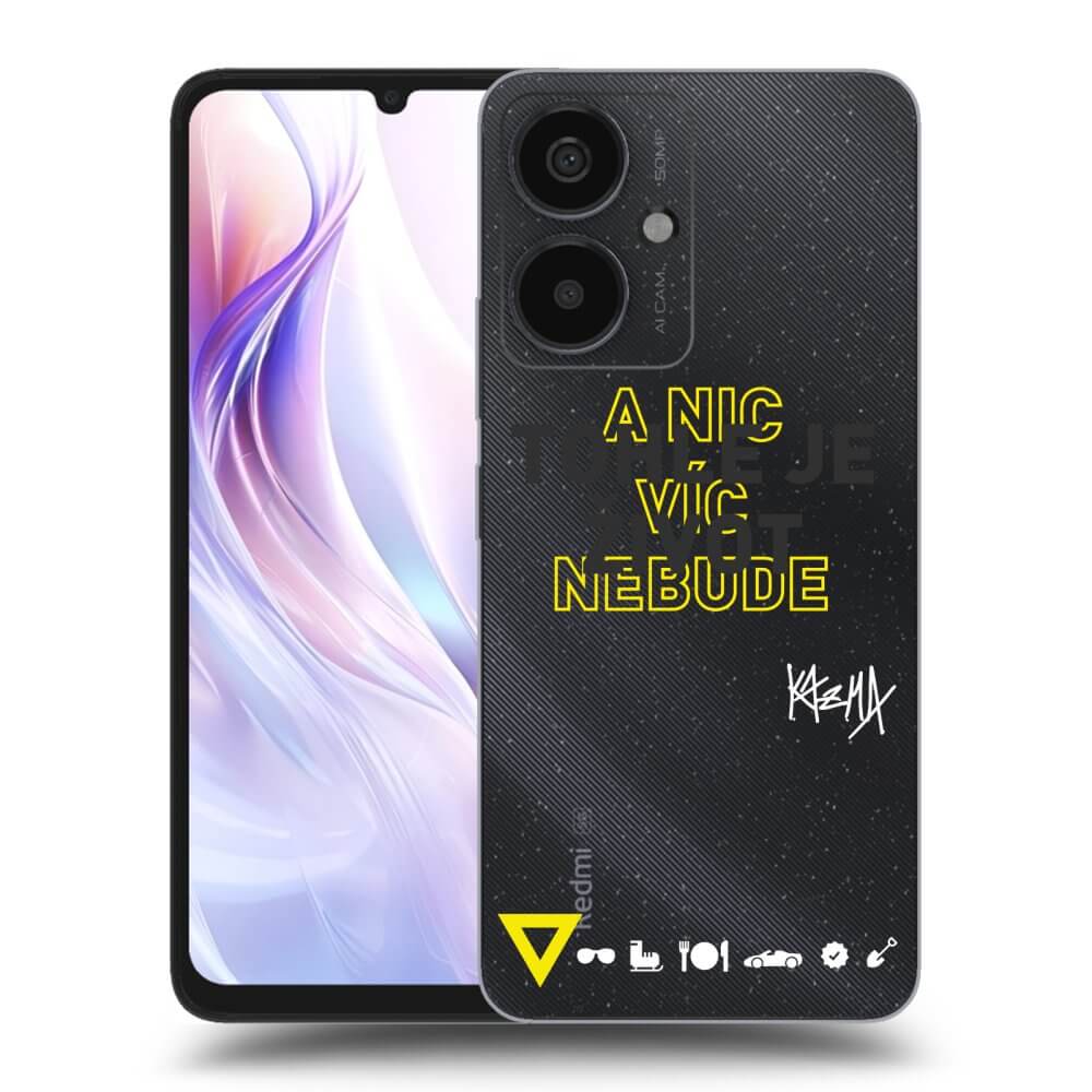 Picasee silikónový prehľadný obal pre Xiaomi Redmi 13C 5G - Kazma - TOHLE JE ŽIVOT A NIC VÍC NEBUDE