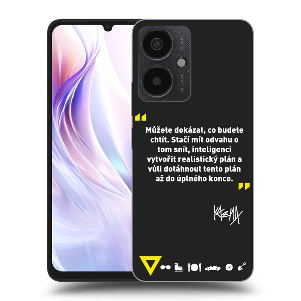 Picasee silikónový čierny obal pre Xiaomi Redmi 13C 5G - Kazma - MŮŽETE DOKÁZAT, CO BUDETE CHTÍT